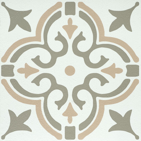 selbstklebende Bodenfliesen Stencil Motif green (11er Set) image number null